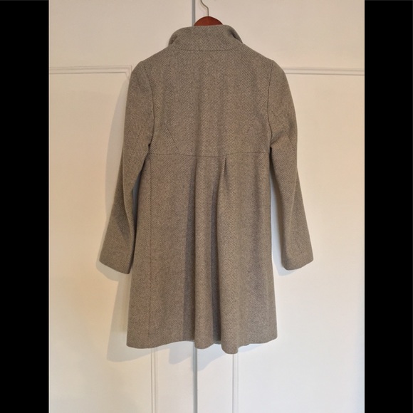 Zara Grey Wool Coat - Picture 3 of 5